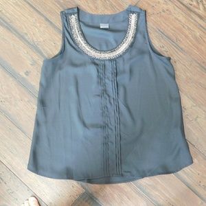 Covington Black Top Beaded NeckLace Scoop Neck, Sl